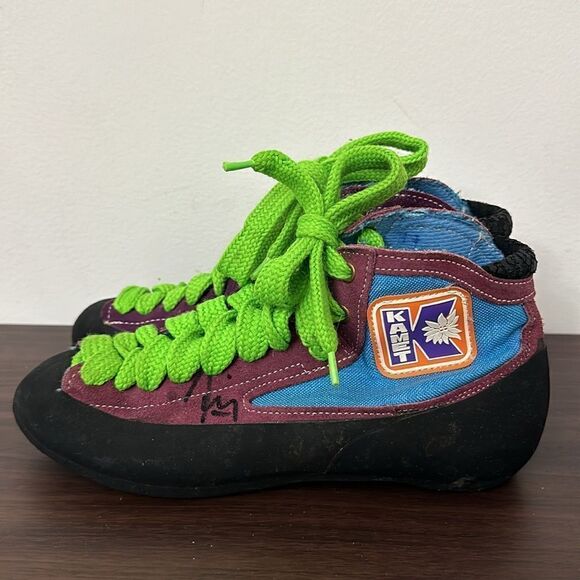 Kamet Rock Climbing Shoes Purple Blue Bootie Sz 37 - Picture 2 of 7